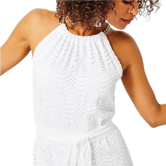 Lilly Pulitzer | Dresses | Lilly Pulitzer Bingham Lace Midi Elegant White  Halter Dress | Poshmark